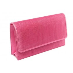 Pochette Mariage Rose Fuchsia en sisal Sally ANCIENNES COLLECTIONS divers