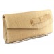 Pochette Mariage Marron Camel en sisal Lucie ANCIENNES COLLECTIONS divers