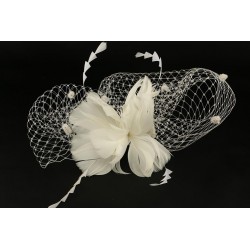 Accessoire cheveux mariage coiffe écru ANCIENNES COLLECTIONS divers