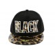 Snapback Léopard black par JBB Couture ANCIENNES COLLECTIONS divers