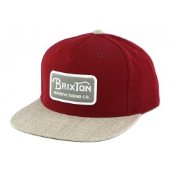 Casquette Brixton Bordeaux et Gris Grade ANCIENNES COLLECTIONS divers