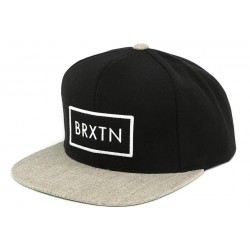 Casquette Snapback Noire et Grise Rift par Brixton ANCIENNES COLLECTIONS divers