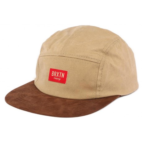 Casquette 5 panel beige et marron Hoover par Brixton ANCIENNES COLLECTIONS divers