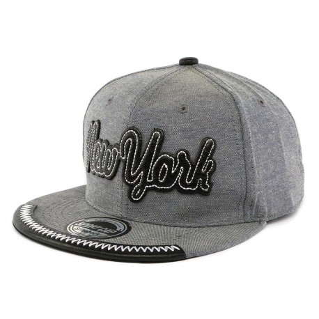 Snapback Bleu Gris New york Vintage ANCIENNES COLLECTIONS divers