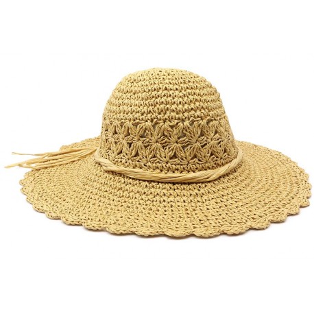 Chapeau de Paille Femme Naturel Mily ANCIENNES COLLECTIONS divers