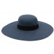 Chapeau de paille Bleu Marine Femme Clotilde ANCIENNES COLLECTIONS divers