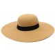 Chapeau de Paille Femme Marron Clair Clotilde ANCIENNES COLLECTIONS divers