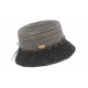 Chapeau paille Noir Claudia par Herman Headwear ANCIENNES COLLECTIONS divers