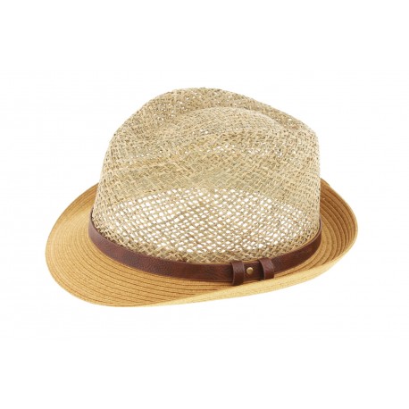 Chapeau paille Naturel Davis par Herman headwear ANCIENNES COLLECTIONS divers