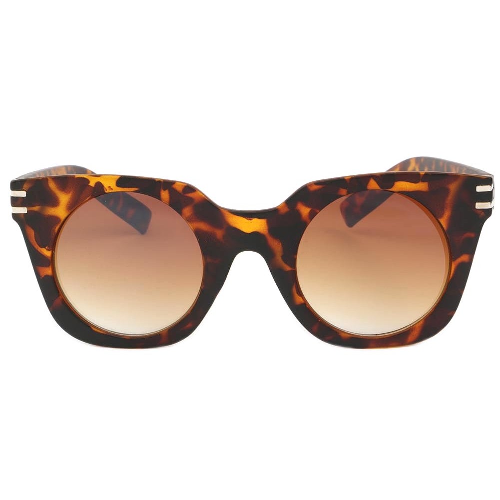 Lunettes de soleil Femme Ronde Marron Mat Meslay - Solaires livré 48h!