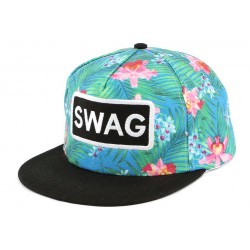 Snapback SWAG Bleu Fleurs Roses ANCIENNES COLLECTIONS divers