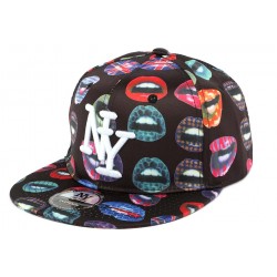 Snapback NY Noire et Rouge KissMe ANCIENNES COLLECTIONS divers