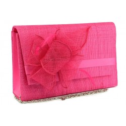 Pochette Mariage Rose Fuchsia en sisal Alexa ANCIENNES COLLECTIONS divers