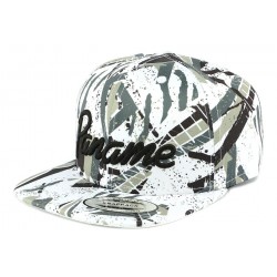 Snapback Paname Blanche Tags Gris ANCIENNES COLLECTIONS divers