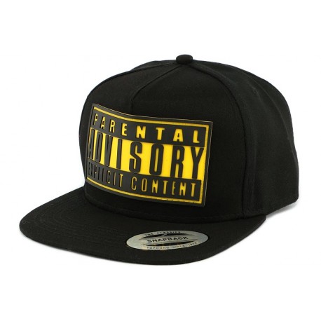 Casquette Parental Advisory Noir et Jaune ANCIENNES COLLECTIONS divers