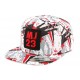 Snapback MJ 23 Tag Blanc et Rouge ANCIENNES COLLECTIONS divers