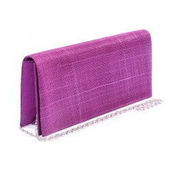 Pochette cérémonie Suzie en sisal Violet ANCIENNES COLLECTIONS divers