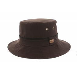 Chapeau Pluie Rain Adamo Marron Coton Huilé ANCIENNES COLLECTIONS divers