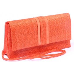 Pochette cérémonie Lynda en sisal Orange ANCIENNES COLLECTIONS divers