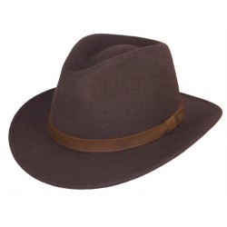 Chapeau Feutre Marron Maccio Herman ANCIENNES COLLECTIONS divers