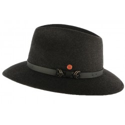 Chapeau Feutre Gris Chiné Georges Mayser ANCIENNES COLLECTIONS divers