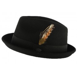 Chapeau Pork Pie Noir Cloyd par Bailey ANCIENNES COLLECTIONS divers