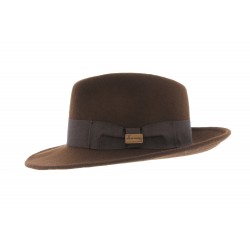 Chapeau Fedora Marron Goldwin par Herman ANCIENNES COLLECTIONS divers