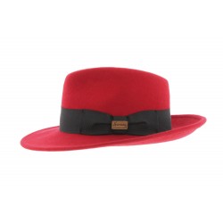 Chapeau Fedora Rouge Goldwin par Herman ANCIENNES COLLECTIONS divers