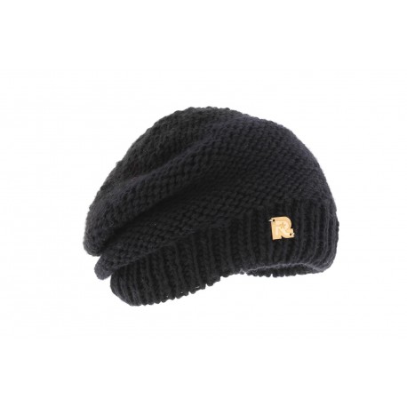 Bonnet Tricot uni doublé plush Noir par Rmountain ANCIENNES COLLECTIONS divers