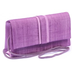 Pochette cérémonie Lynda en sisal Violet ANCIENNES COLLECTIONS divers