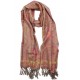 Echarpe Pashmina Gris et Fuchsia Bombay ANCIENNES COLLECTIONS divers