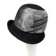 Chapeau Cloche Noire et Blanc Eneko par Céline Robert ANCIENNES COLLECTIONS divers