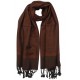 Echarpe pashmina Marron Chocolat Delhi ANCIENNES COLLECTIONS divers