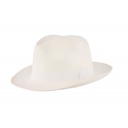 Chapeau de paille Blanc Elyo Herman ANCIENNES COLLECTIONS divers