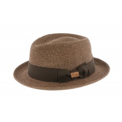 Chapeau paille porkpie marron Don Corleone ANCIENNES COLLECTIONS divers