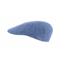 Casquette bleue en lin bec de canard Herman ANCIENNES COLLECTIONS divers