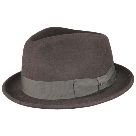 Chapeau Feutre Macaldo Herman Headwear Anthracite ANCIENNES COLLECTIONS divers