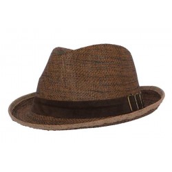 Chapeau de paille Skokie marron ANCIENNES COLLECTIONS divers