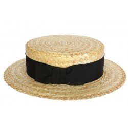 Chapeau paille Richelieu de couleur naturel ANCIENNES COLLECTIONS divers