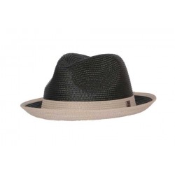 Chapeau de paille Florence Marron et blanc ANCIENNES COLLECTIONS divers