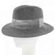 Chapeau Fedora Gris tag Blanc Ofels création Céline Robert ANCIENNES COLLECTIONS divers