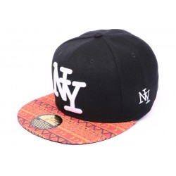 Snapback NY Noire visière imprimé ANCIENNES COLLECTIONS divers