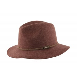 Chapeau Marron Feutre Macsoft Herman ANCIENNES COLLECTIONS divers