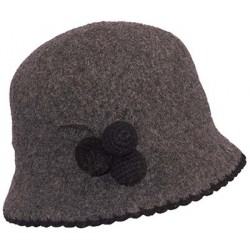 Chapeau Laine Herman Headwear Lady Laly Anthracite ANCIENNES COLLECTIONS divers