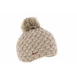 Bonnet pompon enfant beige Paulin Herman ANCIENNES COLLECTIONS divers