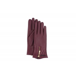 Gants cuir femme rouge bordeaux Letya Herman ANCIENNES COLLECTIONS divers