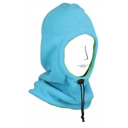 Cagoule enfant bleu et verte en polaire Foly Herman ANCIENNES COLLECTIONS divers