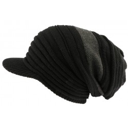 Bonnet casquette noir et gris rasta Mash Nyls Creation ANCIENNES COLLECTIONS divers