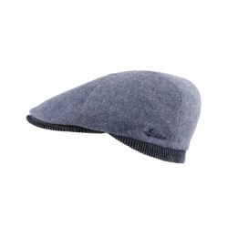 Casquette laine et velours bleu Usurk Herman ANCIENNES COLLECTIONS divers