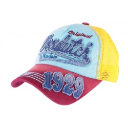 Casquette Von Dutch Ciel et Jaune John ANCIENNES COLLECTIONS divers